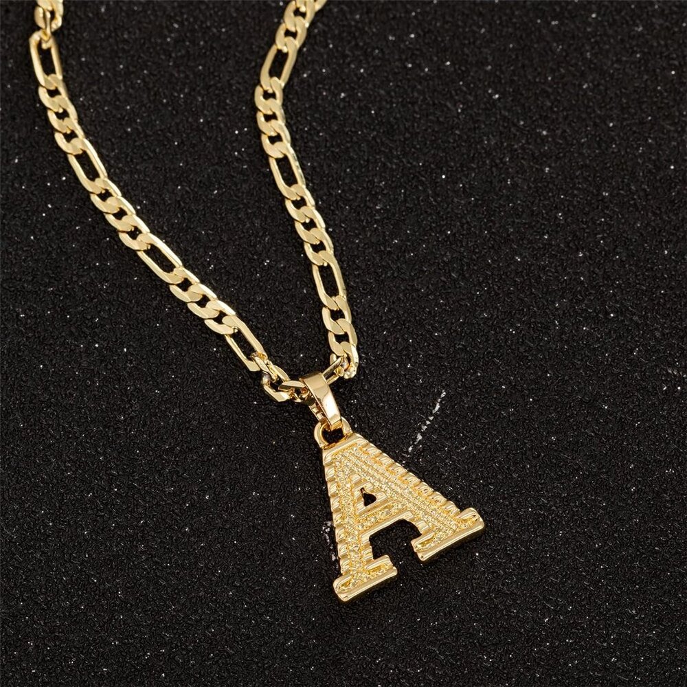 Adjustable Figaro Chain Initial Necklace For Men … - image 7
